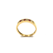 Anel Senhora com Zircónia Vermelho e Branco em Ouro 19,25K ANL19264003