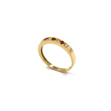 Anel Senhora com Zircónia Vermelho e Branco em Ouro 19,25K ANL19264003