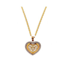 Fio C/ Medalha Coração C/Zircónias Ouro 19.25 Kt  COL3010