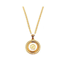 Fio C/Medalha Trevo C/Zircónias Ouro 19.25 Kt  COL3009